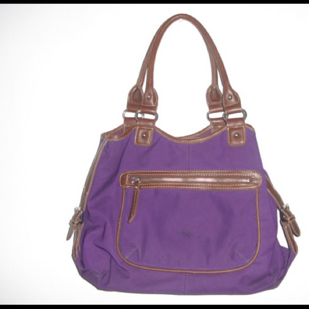 SOLD......Chaps Purple Bag - Picture 1 of 5